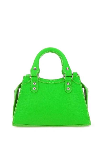 Shop Balenciaga Neo Classic City Nano Top Handle Bag In Green