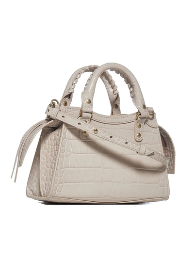 Shop Balenciaga Neo Classic City Mini Tote Bag In Beige