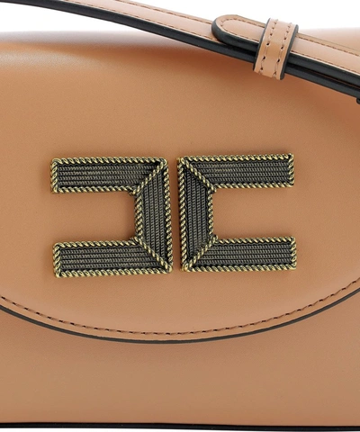 Shop Elisabetta Franchi Logo In Brown