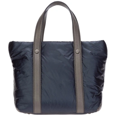 Shop Hogan Logo Print Shopping Bag In Blue
