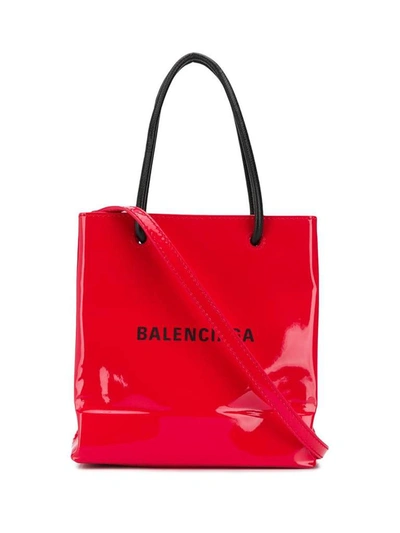 Shop Balenciaga Shopping Xxs Tote Bag In Red