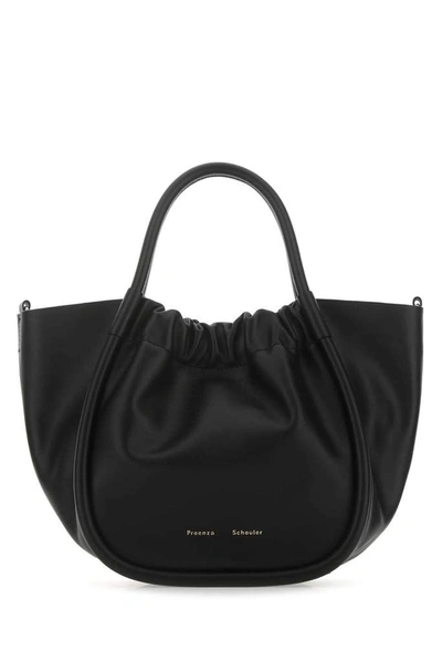 Shop Proenza Schouler Small Ruched Tote Bag In Black