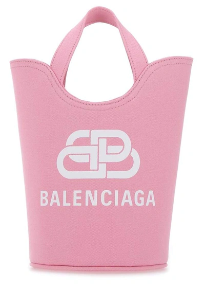 Shop Balenciaga Wave Xs Tote Bag In Pink