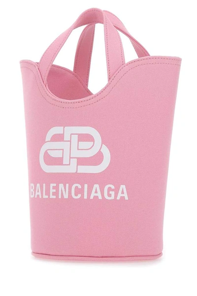 Shop Balenciaga Wave Xs Tote Bag In Pink