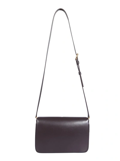 Shop Saint Laurent Le Maillon Shoulder Bag In Brown