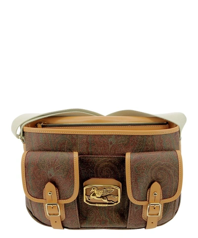 Shop Etro Paisley Print Messenger Bag In Multi