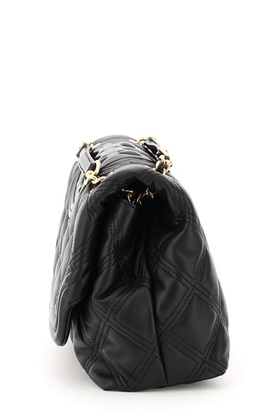 Shop Tory Burch Fleming Soft Convertible Shoulder Bag In Black