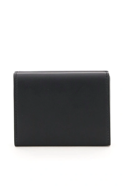 Shop Moschino Teddy Bear Compact Wallet In Black