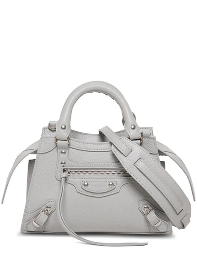 Balenciaga Neo Classic Mini Top Handle Bag In Grey | ModeSens