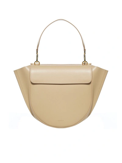 Shop Wandler Hortensia Medium Shoulder Bag In Beige