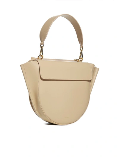 Shop Wandler Hortensia Medium Shoulder Bag In Beige