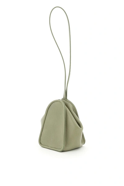 Shop Lemaire Buttoned Strap Purse In Green