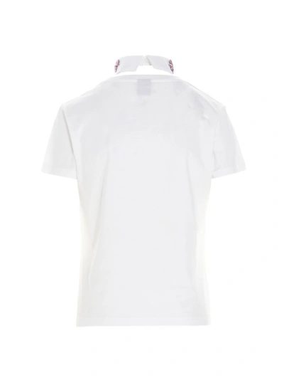 Shop Pinko Embellished Collar T In White