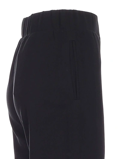 Shop Max Mara Elasticated Tapered Trousers In Black