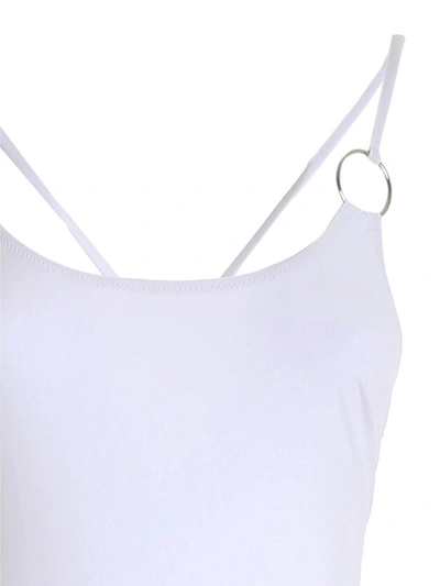 Shop Max Mara Beachwear Round Neck One In White