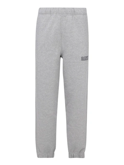 Shop Ganni Software Isoli Elasticated Pants In Grey