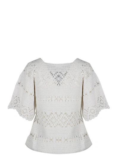Shop Zimmermann Cassia Crochet Top In White