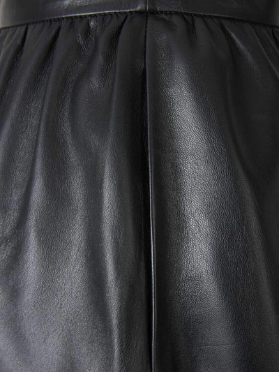 Shop Zimmermann Ladybeetle Leather Midi Skirt In Black