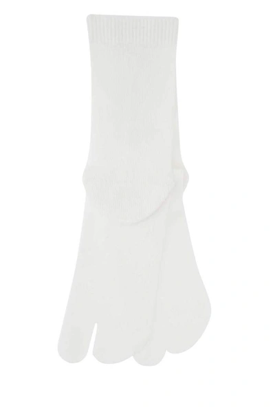 Shop Maison Margiela Tabi Socks In White
