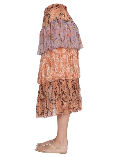 Shop Zimmermann Botanica Tiered Skirt In Multi