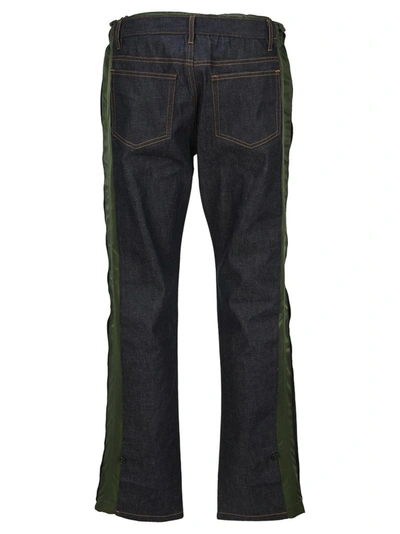 Shop A.p.c. X Sacai Drawstring Waist Jeans In Navy