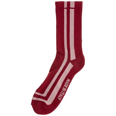 Shop Gcds Logo Ribbed Knit Socks In Multi