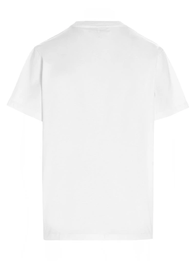 Shop Ganni State Of Mind Sunny Logo Print T In White