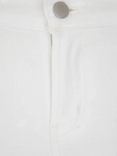 Shop J Brand Valentina High Rise Flare Jeans In White