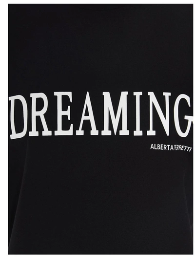 Shop Alberta Ferretti Dreaming Print T In Black