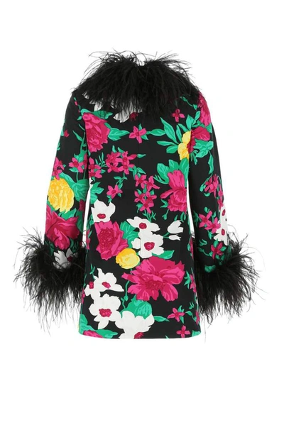 Shop Saint Laurent Feather In Multi