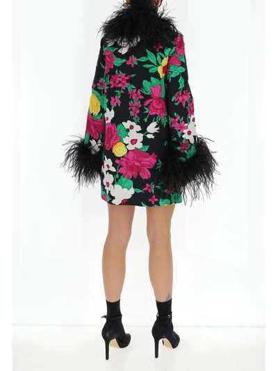 Shop Saint Laurent Feather In Multi