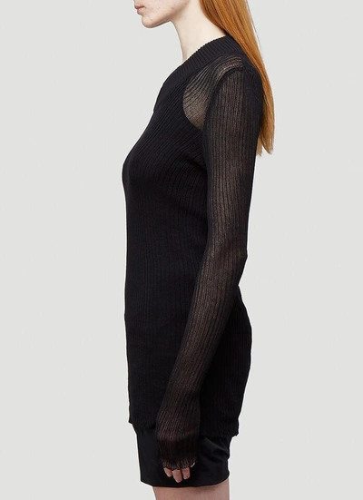 Shop Rick Owens Membrane Sweater In Black