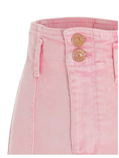 Shop Isabel Marant Deverson Denim Shorts In Pink
