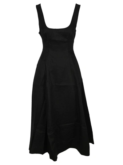 Shop Zimmermann Lulu Cut Out Midi Dress In Black