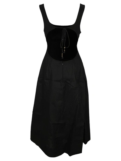 Shop Zimmermann Lulu Cut Out Midi Dress In Black