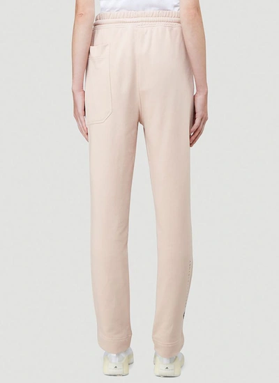 Shop Adidas By Stella Mccartney Logo Printed Track Pants In Pink