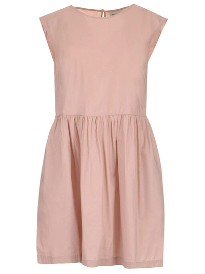 Shop Woolrich Flared Sleeveless Mini Dress In Pink