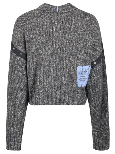 Shop Mcq By Alexander Mcqueen Mcq Alexander Mcqueen Pressed Stud Round Neck Sweater In Grey