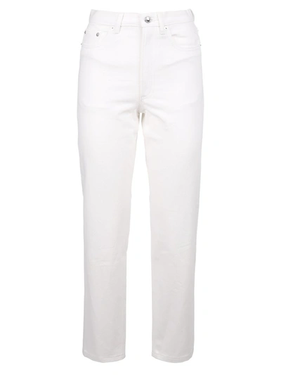 Shop Apc A.p.c. High Rise Straight Leg Jeans In White