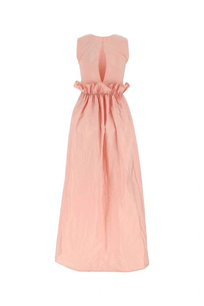 Shop Red Valentino Redvalentino The Black Tag Taffeta Dress In Pink