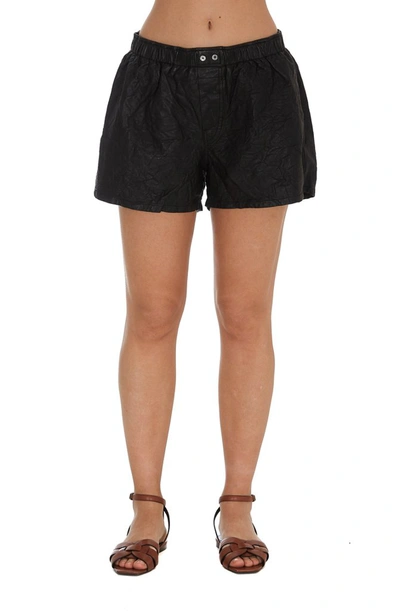Shop Zadig & Voltaire Crinkled Shorts In Black