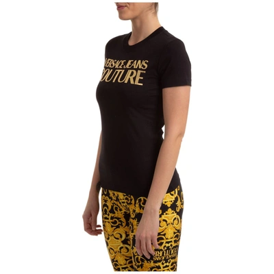 Shop Versace Jeans Couture Logo T In Black