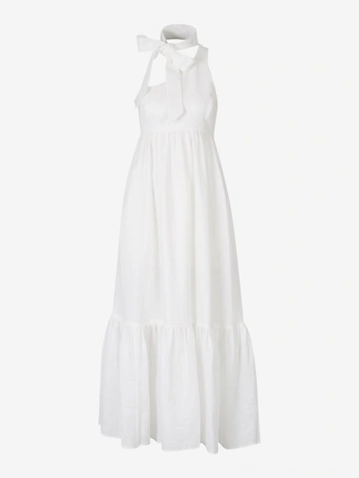Shop Zimmermann One Shoulder Flared Dress In White