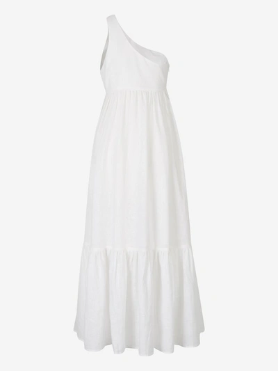 Shop Zimmermann One Shoulder Flared Dress In White