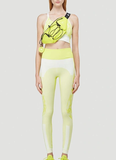 Shop Adidas By Stella Mccartney Truepurpose Tights In Yellow