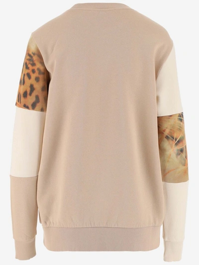 Shop Stella Mccartney Animal Print Patchwork Sweatshirt In Multi