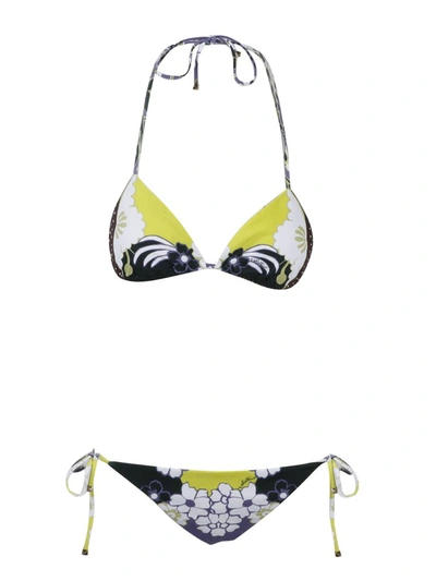 Shop Valentino Arazzo Print Bikini Set In Multi