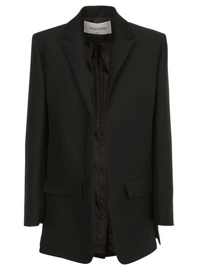 Shop Valentino Tailored Blazer In Black