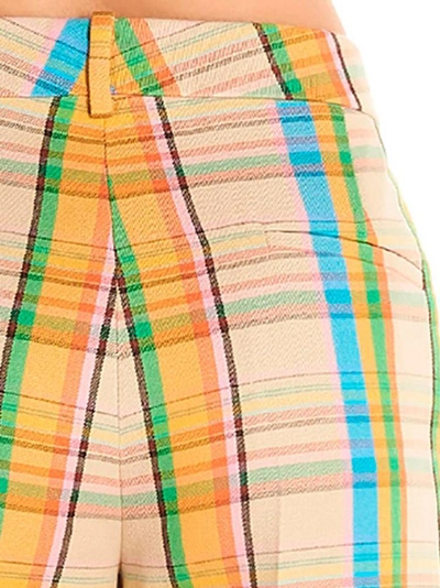 Shop Loewe Tartan Pants In Multi