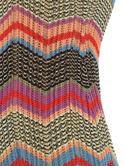 Shop M Missoni Chevron Patterned Halter In Multi